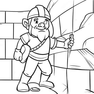 Brave Nehemiah Building The Wall Coloring Page 41684-33291