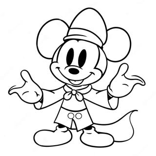 Sorcerer Mickey Coloring Pages