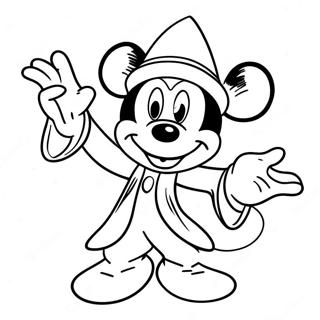 Sorcerer Mickey Coloring Page 41693-33295