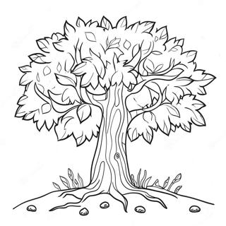 Fall Tree Coloring Pages