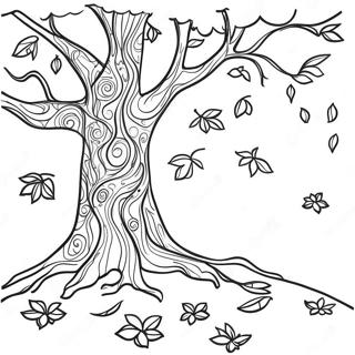 Fall Tree Coloring Page 41703-33298