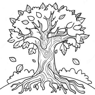 Fall Tree Coloring Page 41703-33299