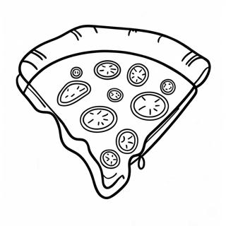 Cheesy Pizza Slice Coloring Page 41714-33311