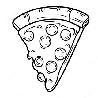 Cheesy Pizza Slice Coloring Page 41714-33312