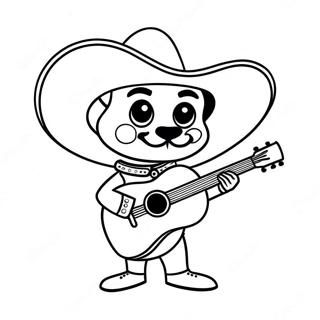 Mariachi Coloring Page 41723-33324