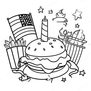 Disney 4th Of July Celebration Coloring Page 41743-33334