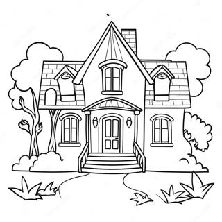 Dream House Coloring Page 41753-33342