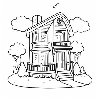 Dream House Coloring Page 41753-33343