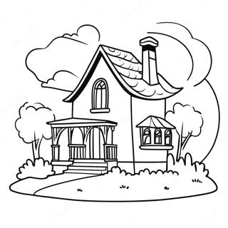 Dream House Coloring Page 41753-33344