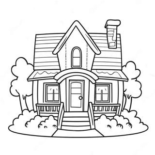 Cozy Dream House Coloring Page 41754-33345