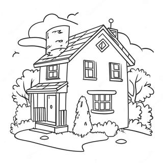 Cozy Dream House Coloring Page 41754-33346