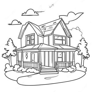 Cozy Dream House Coloring Page 41754-33348