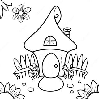 Gnome House Coloring Pages