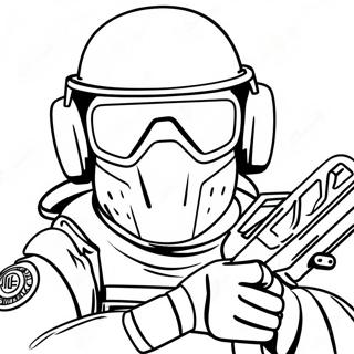 Rainbow Six Siege Operator Action Coloring Page 41794-33381