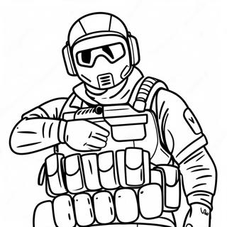 Rainbow Six Siege Operator Action Coloring Page 41794-33382