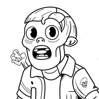 Among Us Zombie Coloring Page 41803-33378