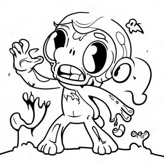 Among Us Zombie Coloring Page 41803-33379