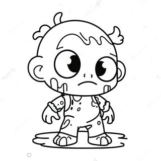 Cute Among Us Zombie Character Coloring Page 41804-33385