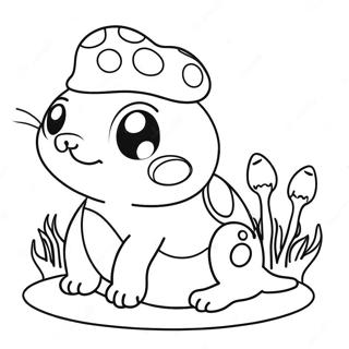 Cute Cat Toad Coloring Page 41823-33394