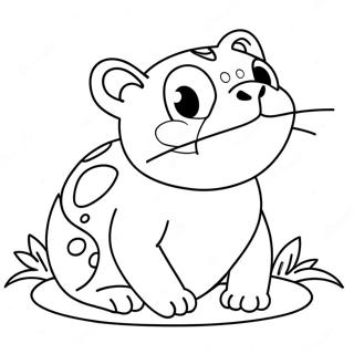 Cute Cat Toad Coloring Page 41823-33395