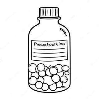 Colorful Prescription Bottle Coloring Page 4187-3468