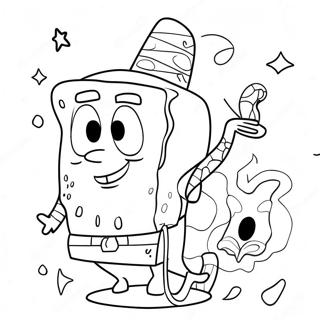 Spongebob Birthday Coloring Page 41883-33445