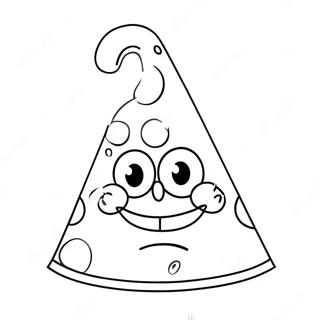 Spongebob Party Hat Coloring Page 41884-33450