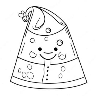 Spongebob Party Hat Coloring Page 41884-33451