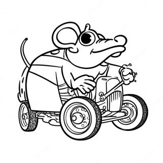 Rat Fink Coloring Pages