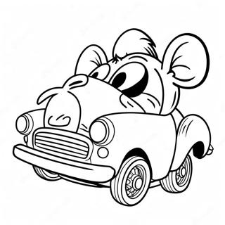 Rat Fink Classic Car Coloring Page 41893-33455