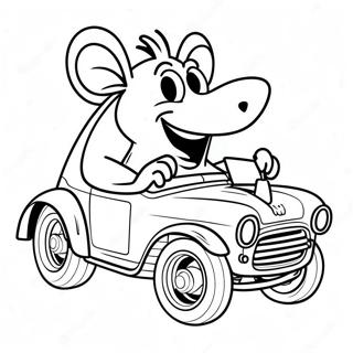 Rat Fink Classic Car Coloring Page 41893-33456