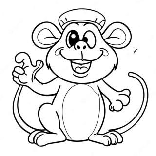 Rat Fink Cartoon Character Coloring Page 41894-33459