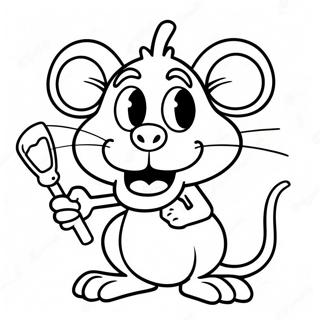 Rat Fink Cartoon Character Coloring Page 41894-33460