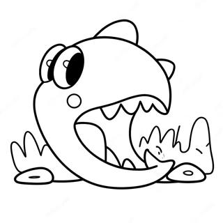 Chain Chomp Coloring Pages