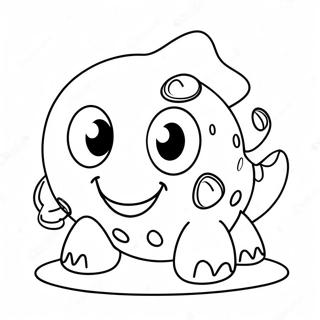 Cute Chain Chomp With Big Eyes Coloring Page 41904-33467