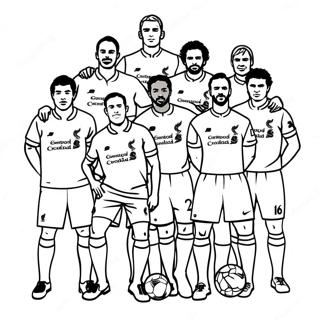 Liverpool Football Club Players Coloring Page 41924-33481