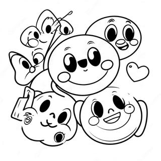 Happy Disney Emoji Coloring Page 41934-33489