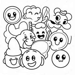 Happy Disney Emoji Coloring Page 41934-33490