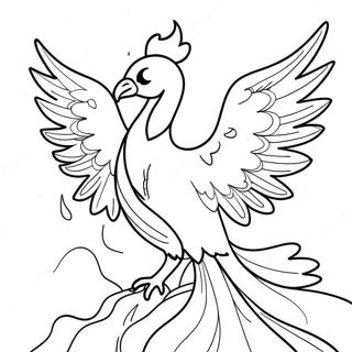 Mythical Phoenix Coloring Page 41953-33502