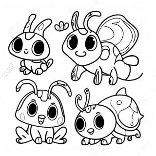 Cute Bugsnax Characters Coloring Page 41964-33513