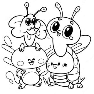 Cute Bugsnax Characters Coloring Page 41964-33514