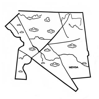 Nevada State Outline Coloring Page 41973-33518