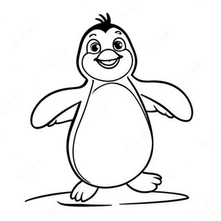 Happy Feet Penguin Dancing Coloring Page 41983-33527