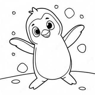 Happy Feet Penguin Dancing Coloring Page 41983-33528