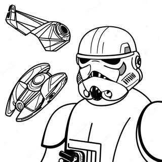 Realistic Star Wars Coloring Page 41993-33549