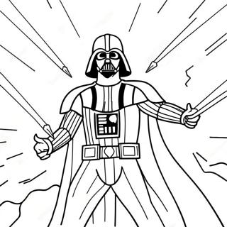 Darth Vader In Epic Battle Coloring Page 41994-33534