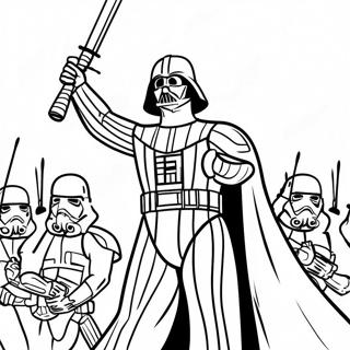 Darth Vader In Epic Battle Coloring Page 41994-33536