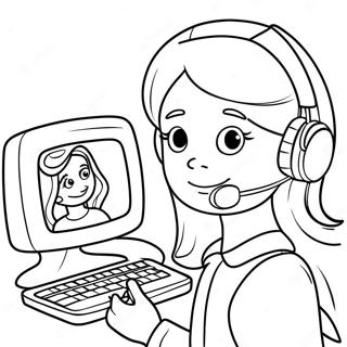 Internet Safety Coloring Pages