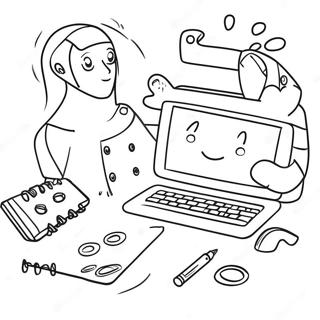 Fun Internet Safety Tips Coloring Page 42014-33555