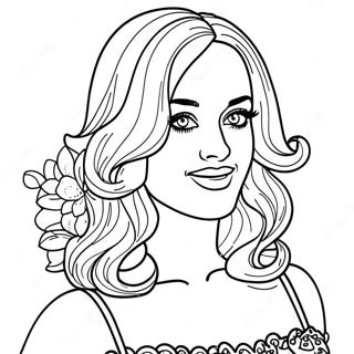 Katy Perry Coloring Page 42023-33559